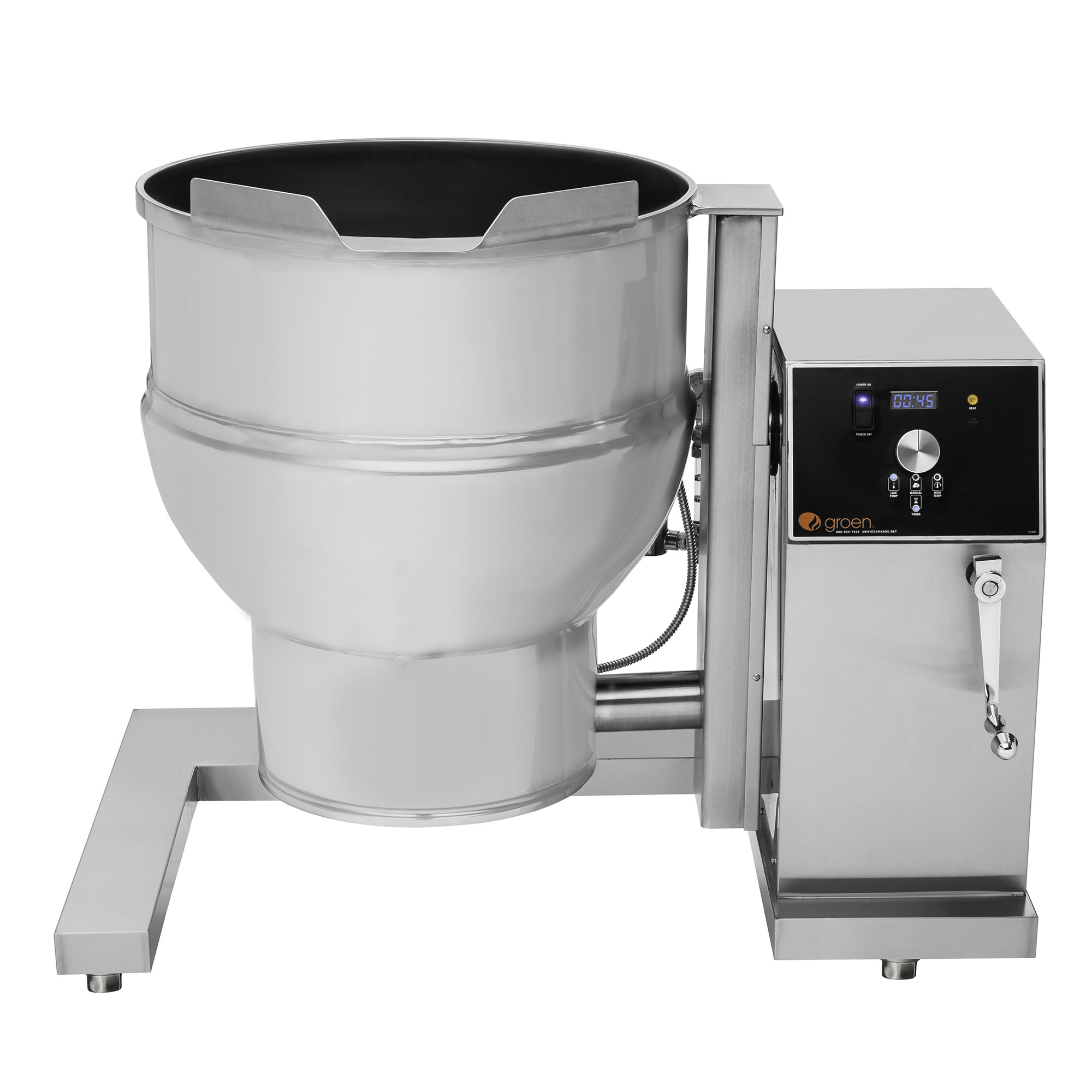 Groen DEE/4T-40CINA/2 240/3 40 gal Steam Kettle - Manual Tilt, 2/3 Jacket, 240v/3ph, Stainless Steel