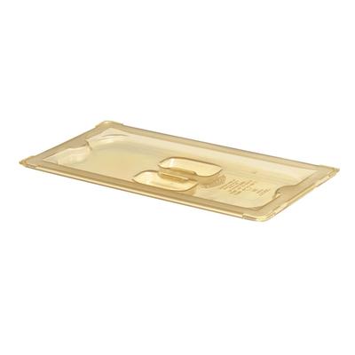 Vollrath 33300 1/3 Size High-Heat Solid Food Pan Cover - Amber, Yellow