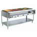 Vollrath 38119 76" Hot Food Table w/ (5) Wells & Cutting Board, 208 240v/1ph, Silver