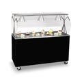 Vollrath 38763 46" Mobile Food Bar w/ Cabinet & Stainless Top, Cherry Woodgrain, Brown