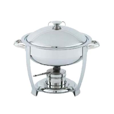 Vollrath 46506 6 qt Round Heavy-Duty Chafer Food Pan, 6 Quart, Oval, Stainless Steel
