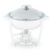 Vollrath 46534 6 qt Round Chafer Cover, For 46502 Orion 6 Quart Round Chafer, Silver
