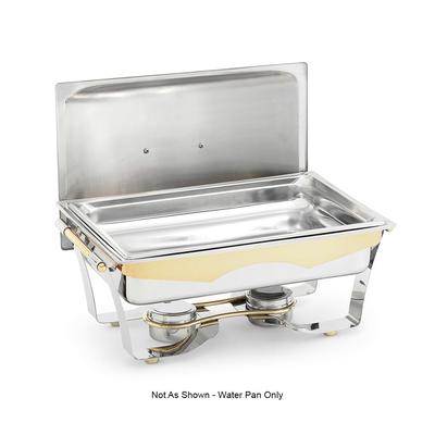 Vollrath 49331 9 qt Rectangular Full-Size Chafer Water Pan - Stainless, 9 Quart, Silver