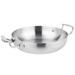 Vollrath 49424 10" Miramar Display Cookware French Omelet Pan - Aluminum Bottom, Stainless Steel, 3 1/16 Qt., 3-Ply