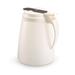 Vollrath 632-05 32 oz Dripcut Cafe Color Collection Cylindrical Dripcut Server - White Polyethylene, White Plastic Top