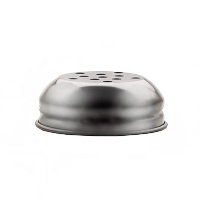 Vollrath 674T 6 oz Cheese Shaker Cap - Round, Perforated, Stainless, Stainless Steel