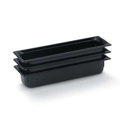 Vollrath 8054420 4"D Half Size Long Food Pan, Polycarbonate, Super Panâ„¢ Series, Black