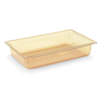 Vollrath 9006410 6"D Full Size High Temp Food Pan, Amber