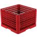 Vollrath PM2011-6 Plate Crate Dishwasher Rack - 20 Plate Capacity, 6 Extenders, Red