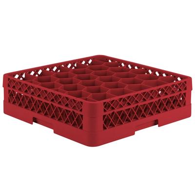 Vollrath TR12H Traex Rack Max Rack Max Glass Rack w/ (30) Compartments - (1) Extender, Red