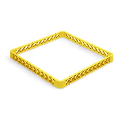 Vollrath TR1A 08 Full-Size Dishwasher Rack - Open with 1 Extender, Yellow