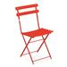 emu 314 Arc En Ciel Folding Side Chair - Steel Frame, Red, Outdoor/Indoor