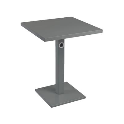 emu E473K (22) 32" Square Lock Indoor/Outdoor Table - Steel, Antique Iron