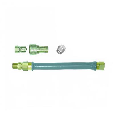 Dormont CMB37BP2Q48 48" Combi Oven Connector Hose w/ Garden Hose Adapter & Quick Disconnect, Gray