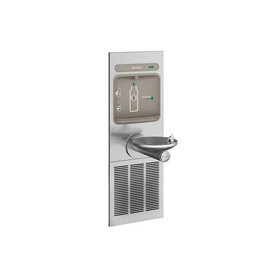 Elkay EZWS-ERPBM8K Wall Mount Bottle Filling Station w/ Drinking Fountain - Refrigerated, Non Filtered, Flexi-Guard Bubbler, Stainless Steel