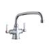 Elkay LK500AT10L2 Deck Mount Double Pantry Faucet w/ 10" Swing Spout & 2" Lever Handles, Chrome