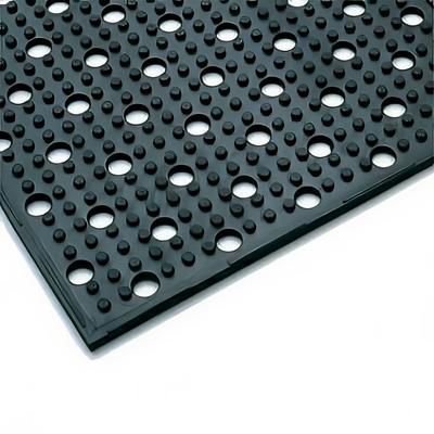 NoTrax T23R0230BL Mult-Mat II Reversible Drainage Floor Mat, 2' x 30', 3/8