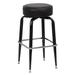 Royal Industries ROY 7723 B Backless Commercial Bar Stool w/ Black Vinyl Seat, Black