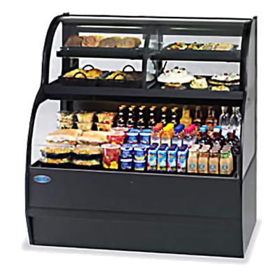 Federal SSRC-5052 50" Horizontal Open Air Cooler & Prep Table w/ (5) Levels, 208-240v/1ph, Black