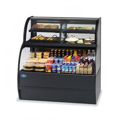 Federal SSRC-5052 50" Horizontal Open Air Cooler & Prep Table w/ 5 Levels, 208-240v/1ph, Black