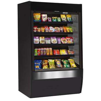 Federal VNSS6078S Vision Series 59 1/4" Self Service Open Air Case - (5) Levels, 120v, Self-Service, Black