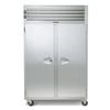 Traulsen ADT232DUT-FHS 48" 2 Section Commercial Refrigerator Freezer - Solid Doors, Top Compressor, 115v, Silver