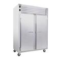 Traulsen ADT232DUT-FHS 48" 2 Section Commercial Refrigerator Freezer - Solid Doors, Top Compressor, 115v, Silver