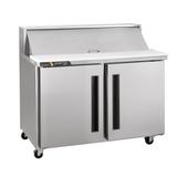 Centerline by Traulsen CLPT-3610-SD-RR 36" Sandwich/Salad Prep Table w/ Refrigerated Base, 115v, (10) 1/6 Size Pans, 12" Removable Cutting Board, Stainless Steel