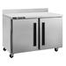 Centerline by Traulsen CLUC-36R-SD-WTLR 36" Worktop Refrigerator w/ (2) Sections, 115v, 2 Solid Doors, Rear Mount, Silver