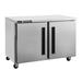 Centerline by Traulsen CLUC-48R-SD-RR 48" W Undercounter Refrigerator w/ (2) Sections & (2) Doors, 115v, 48" Width, Silver