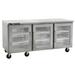 Centerline by Traulsen CLUC-72R-GD-LRR 72" W Undercounter Refrigerator w/ (3) Sections & (3) Doors, 115v, Silver