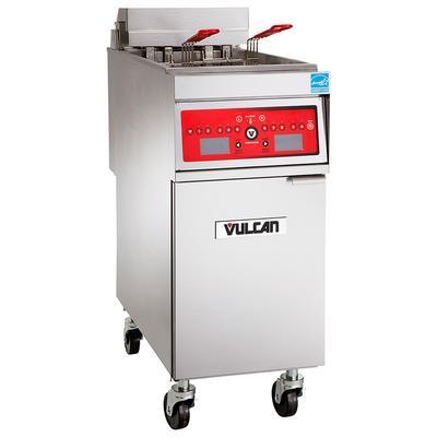 Vulcan 1ER85A Commercial Electric Fryer - (1) 85 lb Vat, Floor Model, 208v/3ph, Stainless Steel