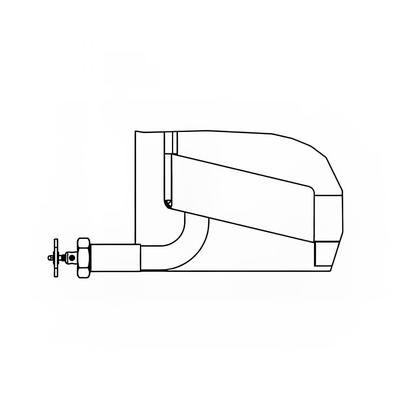 Vulcan BPDOV-2 2" Draw Off Valve, Left Side 90 Degree w/ Strainer