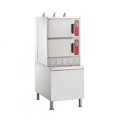 Vulcan C24GA6 LP 6 Pan Convection Commercial Steamer - Cabinet, Liquid Propane, Stainless Steel, Gas Type: LP