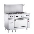 Vulcan EV48S-4HT-208 48" Commercial Electric Range w/ (4) Hot Tops & Standard Oven, 208v/3ph, Stainless Steel