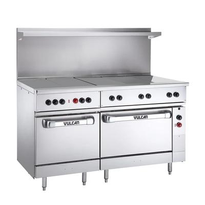 Vulcan EV60SS-5HT240 60" EV Series Commercial Electric Range w/ 5 Hot Tops, 240v/1ph/3ph, Stainless Steel