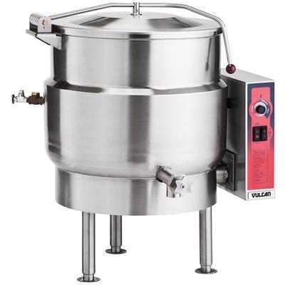 Vulcan K40EL 240/3 40 gal Steam Kettle - Stationary, 2/3 Jacket, 240v/3ph, Stainless Steel