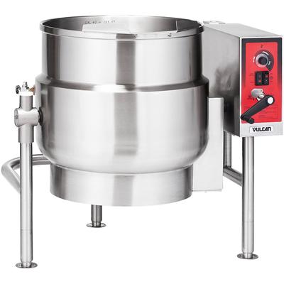 Vulcan K60ELT 208/3 60 gal Steam Kettle - Manual Tilt, 2/3 Jacket, 208v/3ph, Stainless Steel