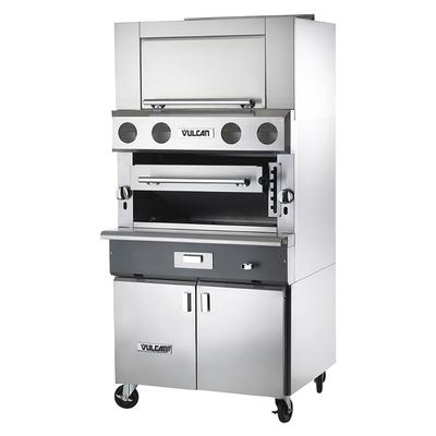 Vulcan VBB1BF LP 36" Upright Broiler w/ 3 Burners - Cabinet Base, Liquid Propane, LP Gas, Stainless Steel, Gas Type: LP