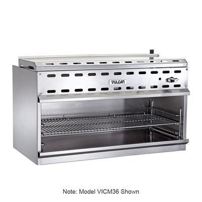 Vulcan VICM60 60" Gas Cheese Melter w/ Infrared Burner, Stainless, Natural Gas, 2 Infrared Burners, NG, Silver, Gas Type: NG