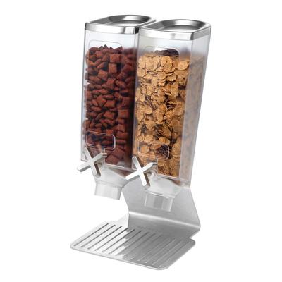 Rosseto EZ514 EZ-Pro Countertop Dry Food Dispenser, (2) 1 gal Hoppers, Stainless Steel