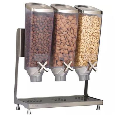 Rosseto EZP2135 Countertop Dry Food Dispenser, (3) 1 gal Hoppers, Stainless Steel