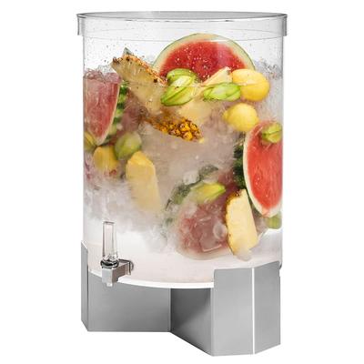Rosseto LD190 14 gal Beverage Dispenser - Plastic Container, Stainless Base, Silver