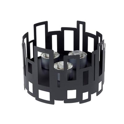 Rosseto SM111 14" Round Warmer/Chafer - 10" High, Black, Black Matte, Stainless Steel