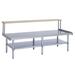 Duke ES-7201A-9630 Open Base Equipment Stand w/ Galvanized Undershelf, 96x30x24 1/4", Stainless Steel