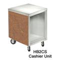 Duke HB2CS 24 1/2"W Cash Register Stand w/ Stainless Top - 36"H, Ubatuba Granite, Gray