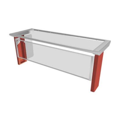 Duke TS570-74 Thurmaduke Designer Sneeze Guard, Flip-Up Front, Glass Top, 73 5/8"Long, Flip Up Front Glass, Service Style