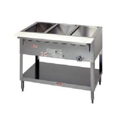 Duke WB302 LP 30 3/8" Hot Food Table w/ (2) Wells & Cutting Board, Liquid Propane, Silver, Gas Type: LP