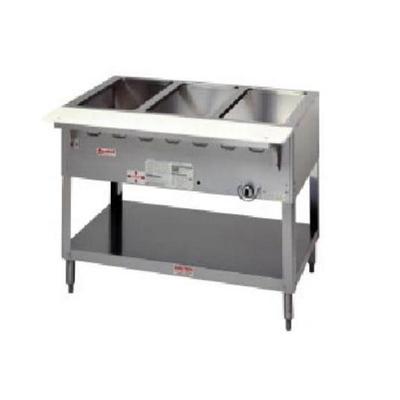 Duke WB305 LP 72 3/8" Hot Food Table w/ (5) Wells & Cutting Board, Liquid Propane, Silver, Gas Type: LP