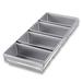 Chicago Metallic 44065 Bread Pan Set, Holds (4) 8" x 4" Pans, AMERICOAT Glazed 26 ga. Aluminized Steel, Silver